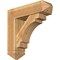 Ekena Millwork Merced Arts and Crafts Rough Sawn Bracket w/ Offset Brace, Western Red Cedar, 8"W x 28"D x 28"H BKT0806X28X28MRC03RWR - alternate 1